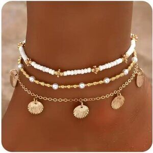 Seashell Ankle Bracelet | Women | Puka Shell | Summer Boho